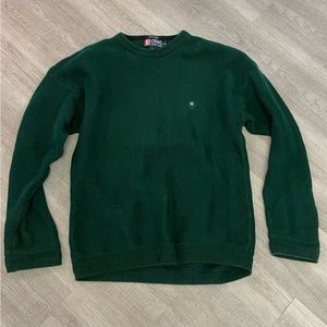 Chaps green sweater
